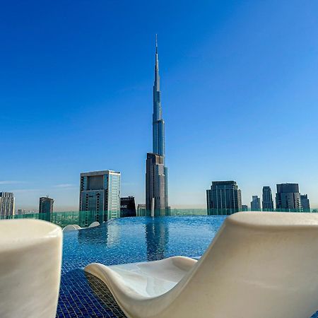 Full Burj Khalifa View Lux 2Bedroom With Rooftop Pool Central Location In Paramount Hotel Midtown Dubai Eksteriør billede