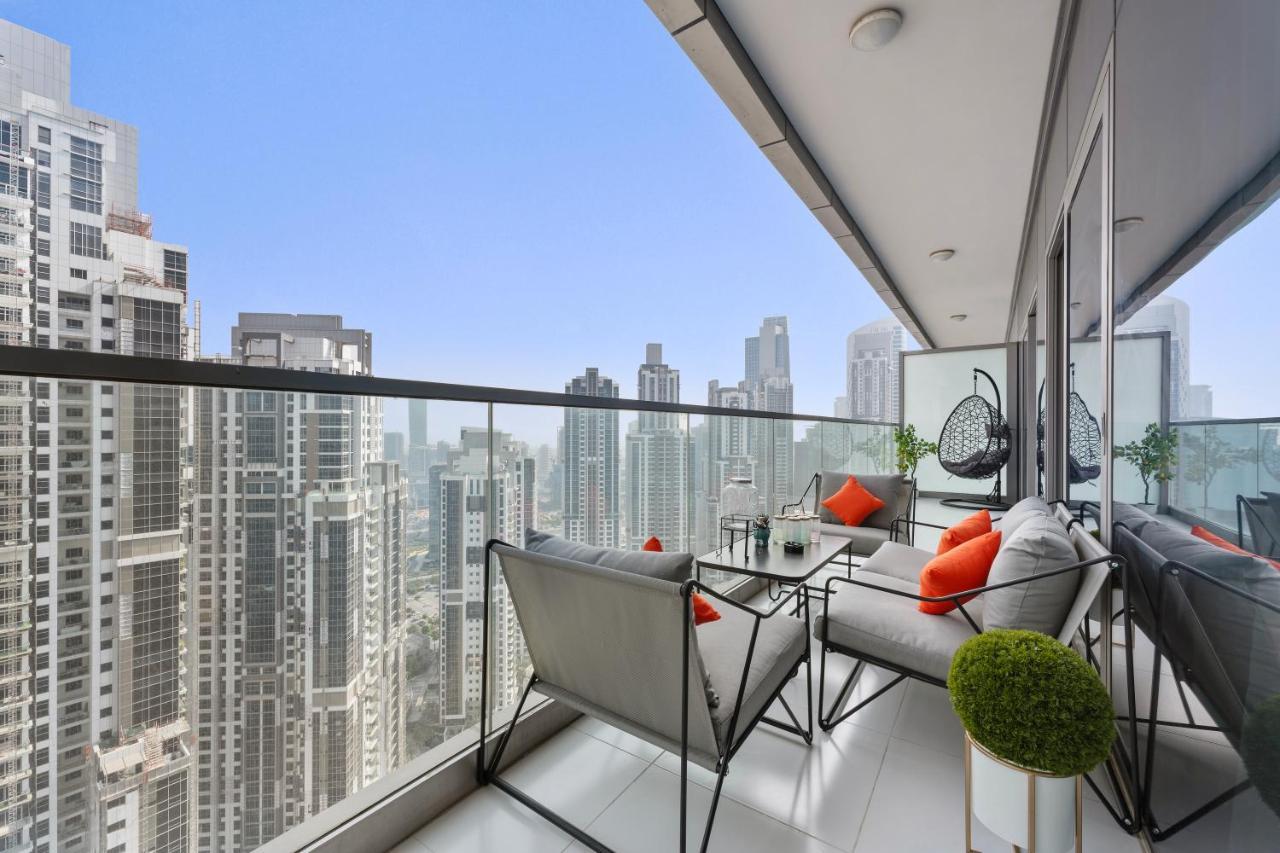 Full Burj Khalifa View Lux 2Bedroom With Rooftop Pool Central Location In Paramount Hotel Midtown Dubai Eksteriør billede